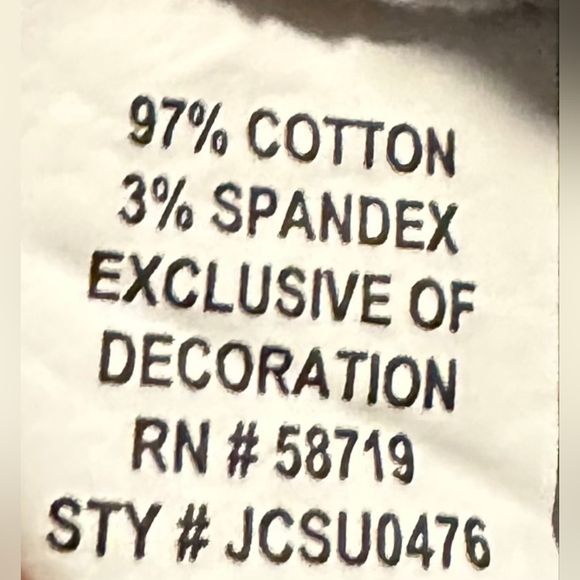 Choices Black Red White Embroidered Detail Top Sz. Large - Picture 2 of 4